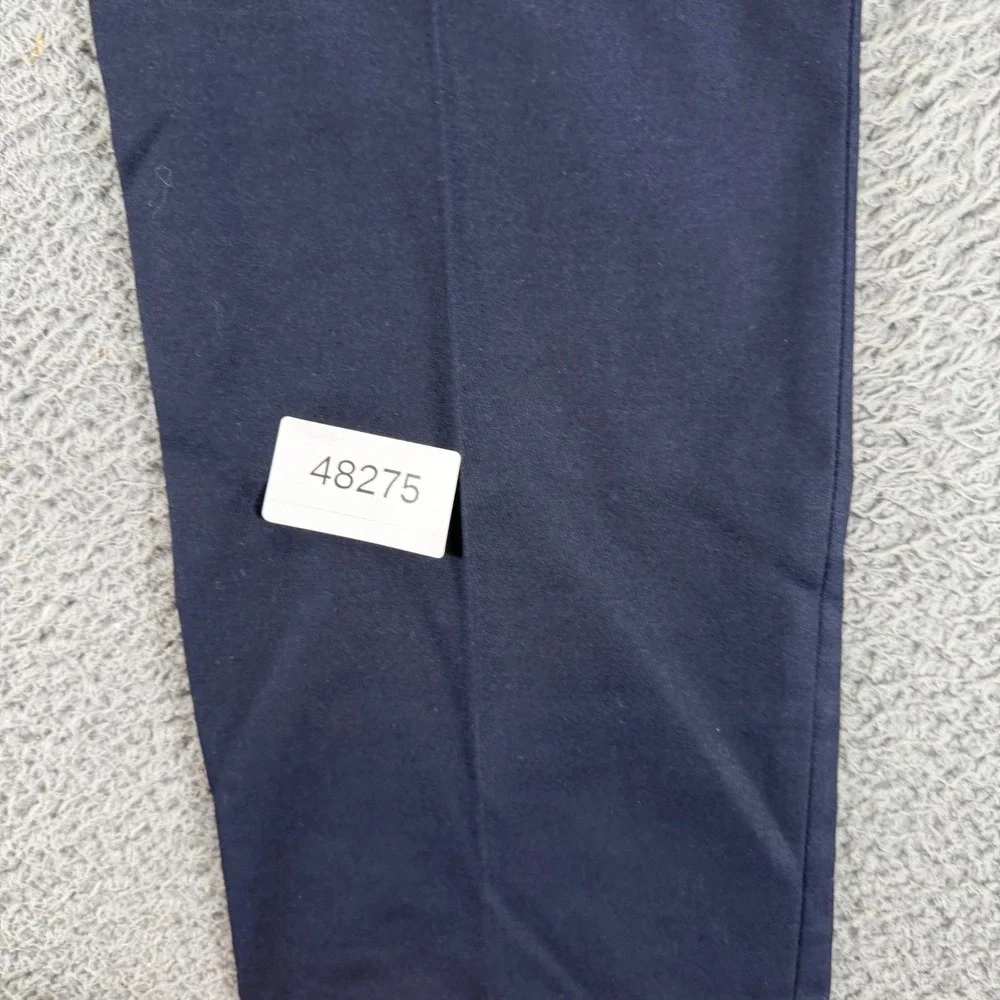 Express Pant Men's 36x28 Blue Polyester Chino Straight Business Career Stretch